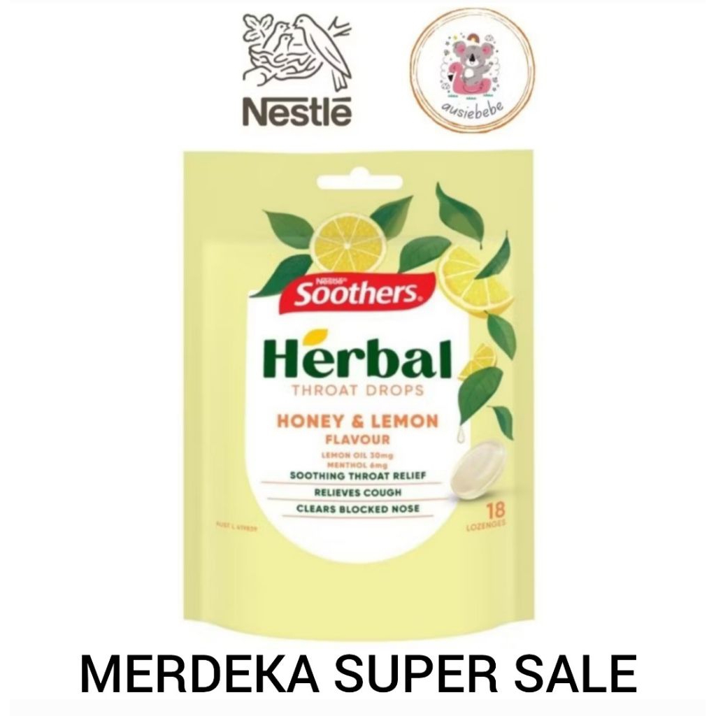 

Nestle Soothers Herbal Honey & Lemon 18 Lozenges 63g