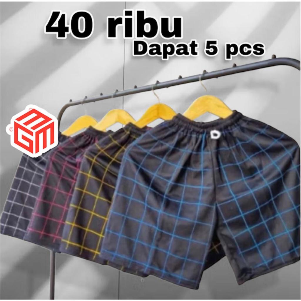[PROMO 5 PCS]Celana Pendek Celpen Anak Laki Kolor Anak / celana color anak / celana boxer tartan kot