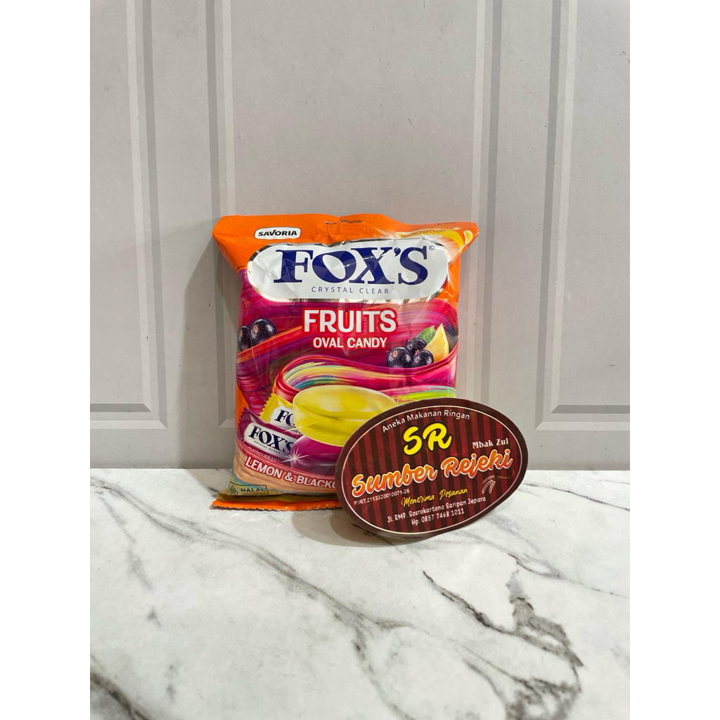 

PERMEN FOX'S FRUITS OVAL CANDY ISI 125gram