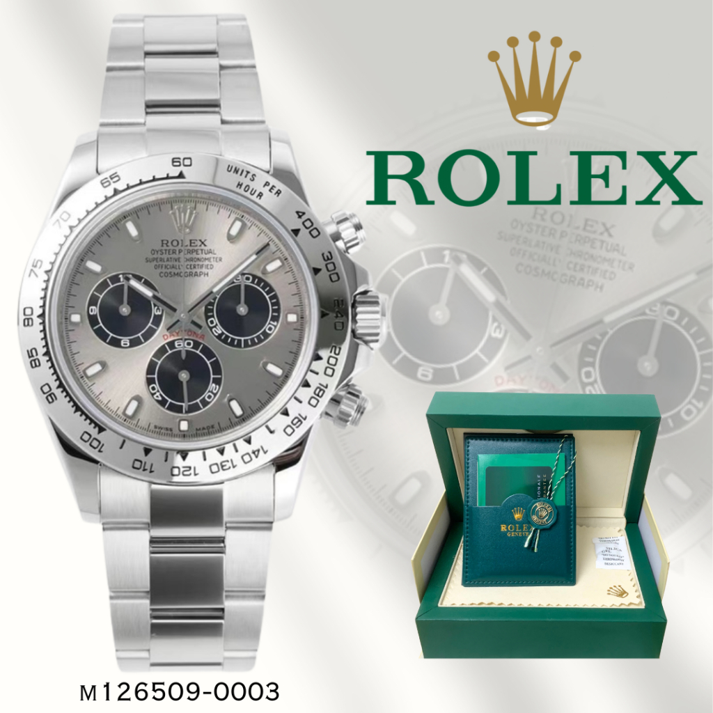 (100% ASLI)COD Baru  INCLUDE BOX Jam Tangan Rolex ORIGINAL 100% Seri Daytona  m126509-0003 Pria Jam 