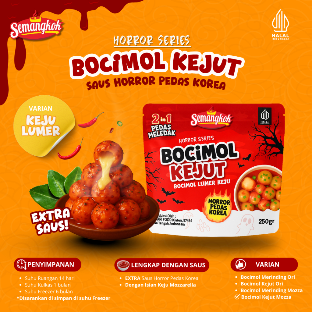 

[SATUAN][MOZZARELLA] Bocimol Merinding & Kejut Keju Lumer - Semangkok Boci