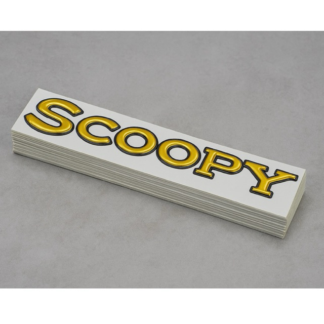 Stiker Emblem 3D Motor – Logo Scoopy, Vario, Nmax | Timbul Chrome Keren