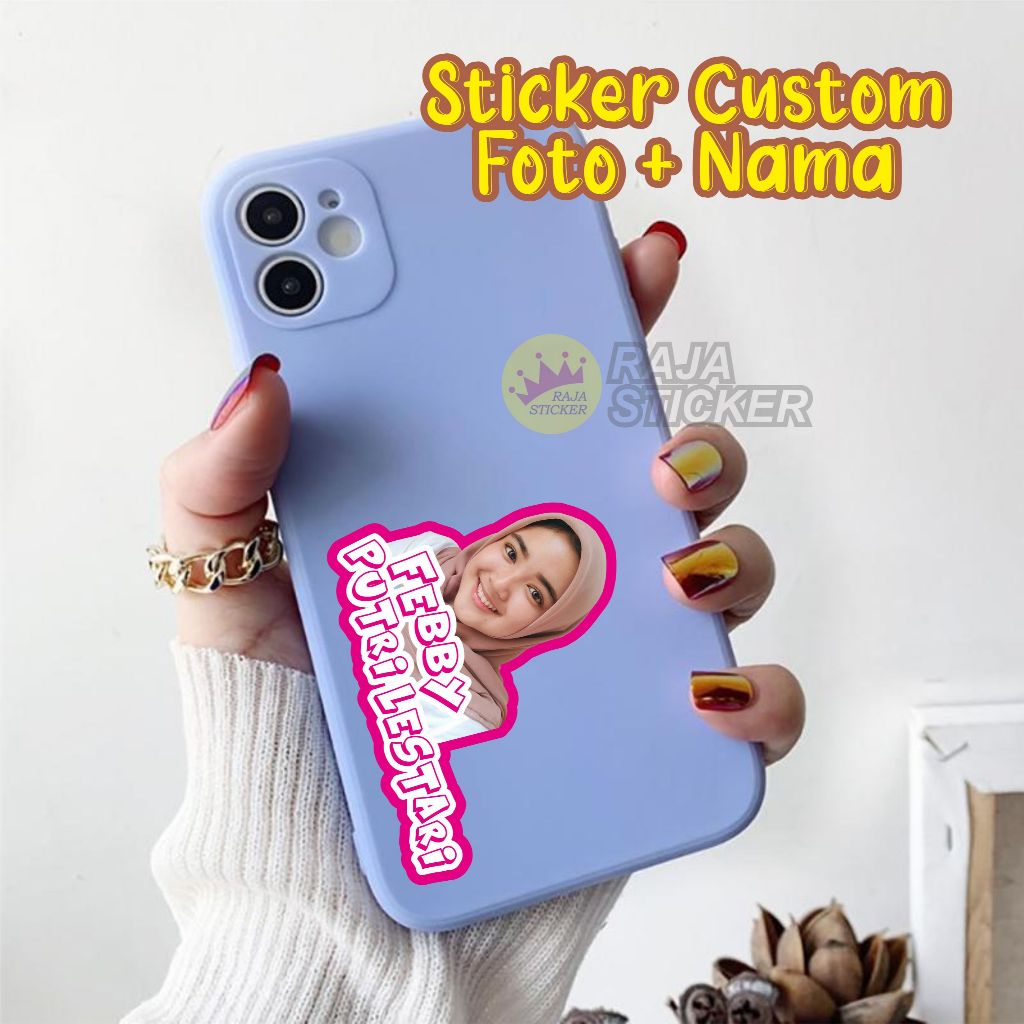 

Stiker custom nama foto - minimal order 1 pcs