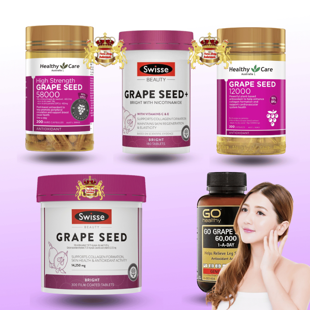 healthy care swisse go healthy grape seed+ 58000 vitamin collagen