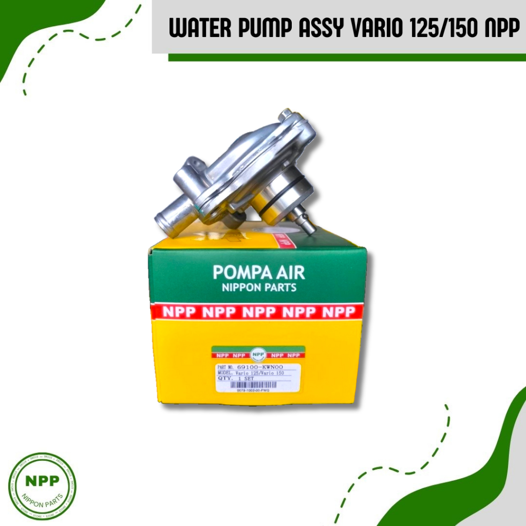 NPP Water Pump Vario 125/150 || Pompa Air Knalpot Assy Water Pump Honda Vario 125/150 KWN