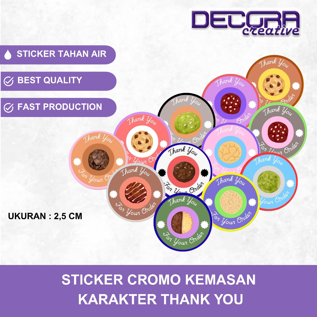 

(100 PCS) STICKER THANK YOU | STICKER KEMASAN TERIMA KASIH | STICKER SELAMAT MENIKMATI | STICKER THANK YOU COOKIES KUE