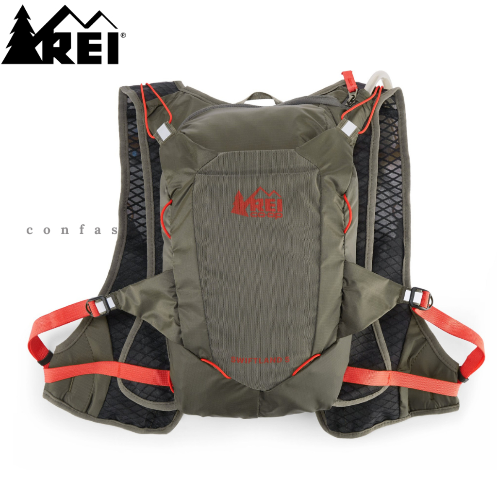 Vest Hydropack REI CO**OP Swiftland 5 Hydration Vest Run UL5 Gray Original Summing Gunung Run Outdoo
