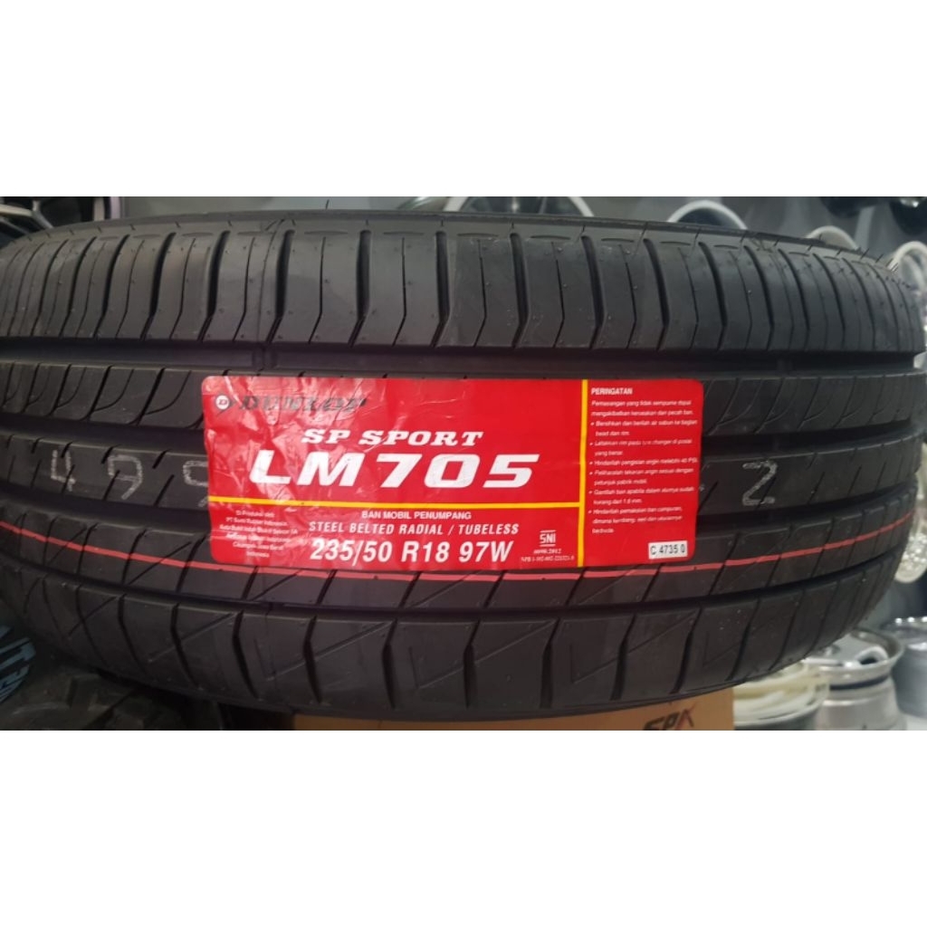 Ban Baru Dunlop SP Sport LM705 235/50 R18 NIK 2025 Cocok Buat Mobil Alphart.Vilfire.Innova Dll
