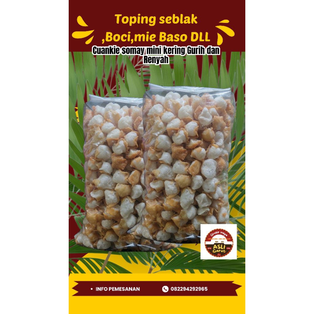 

Somay Mini Gurilem Ukuran 4kg gurih kriuk Renyah