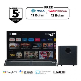 DIGITAL LED TV POLYTRON 43 INCH SMART - PLD 43 BG 9058