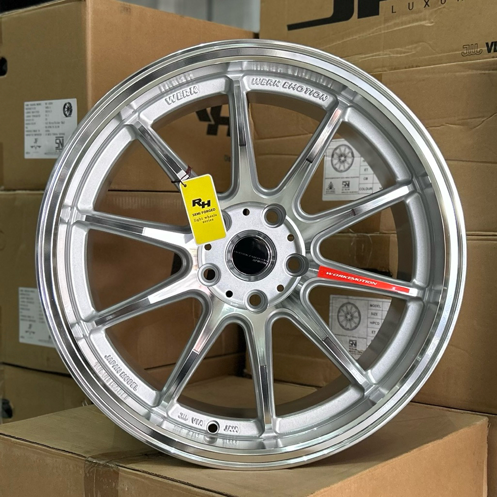 Velg Work Emotion Ring 18 Lebar 9.5 Pcd 5x114.3 Et 25 Warna Full Mirror | Velg R18 | Velg Mobil | Ve