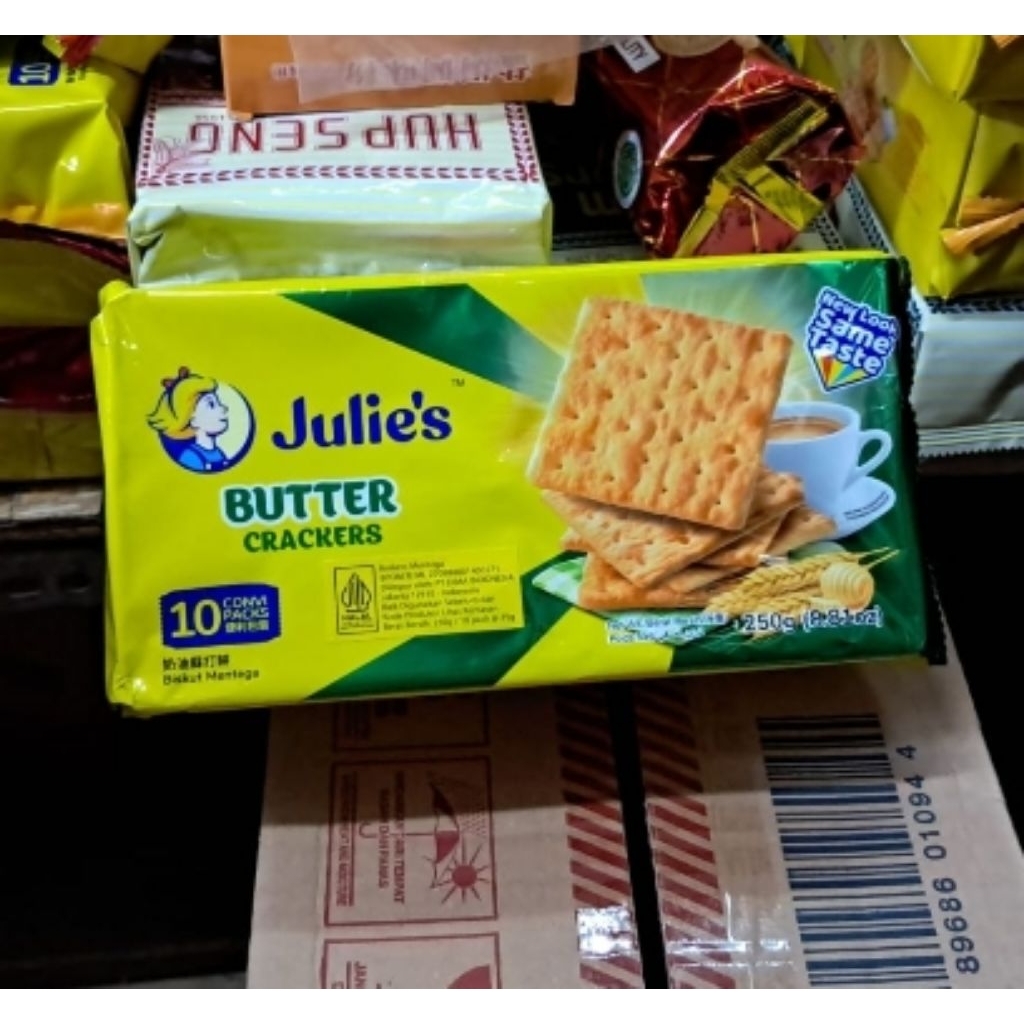 

Biskuit Julie's butter crackers isi 10