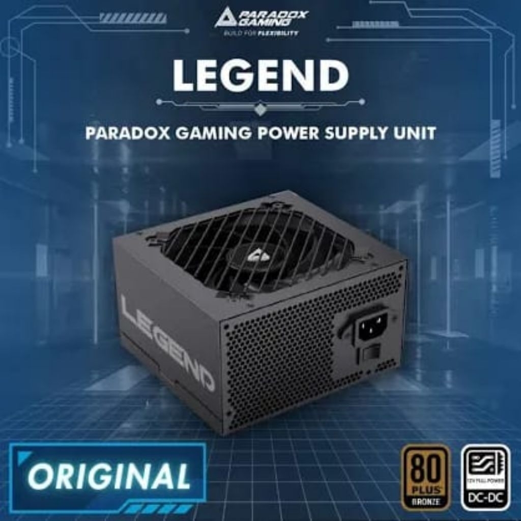 Paradox Gaming Legend PSU 550 Watt 80 Plus Brozen | PSU Gaming 550W