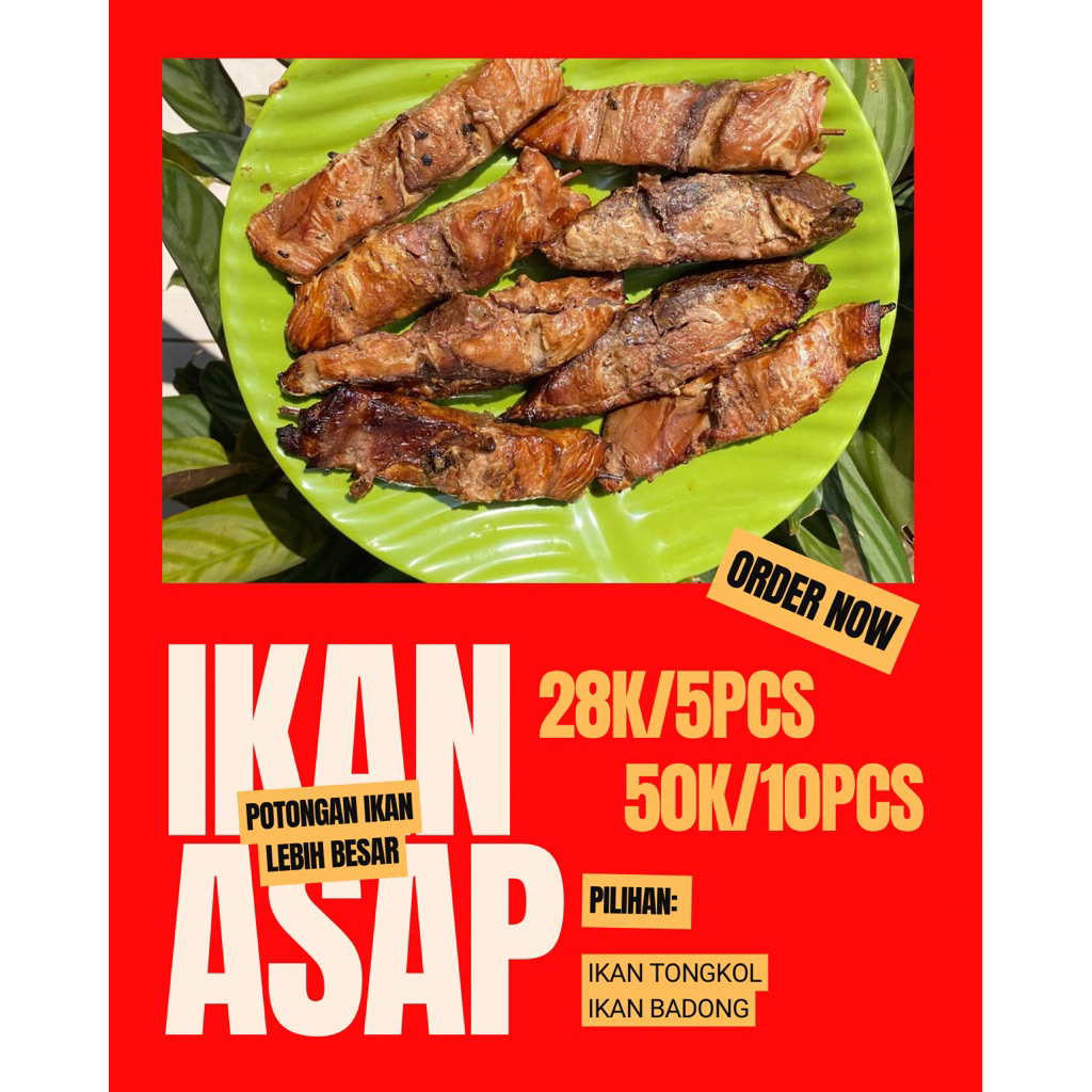 

Ikan Asap isi 5 pcs Tongkol Manyung Khas Jepara Potongan Lebih Besar