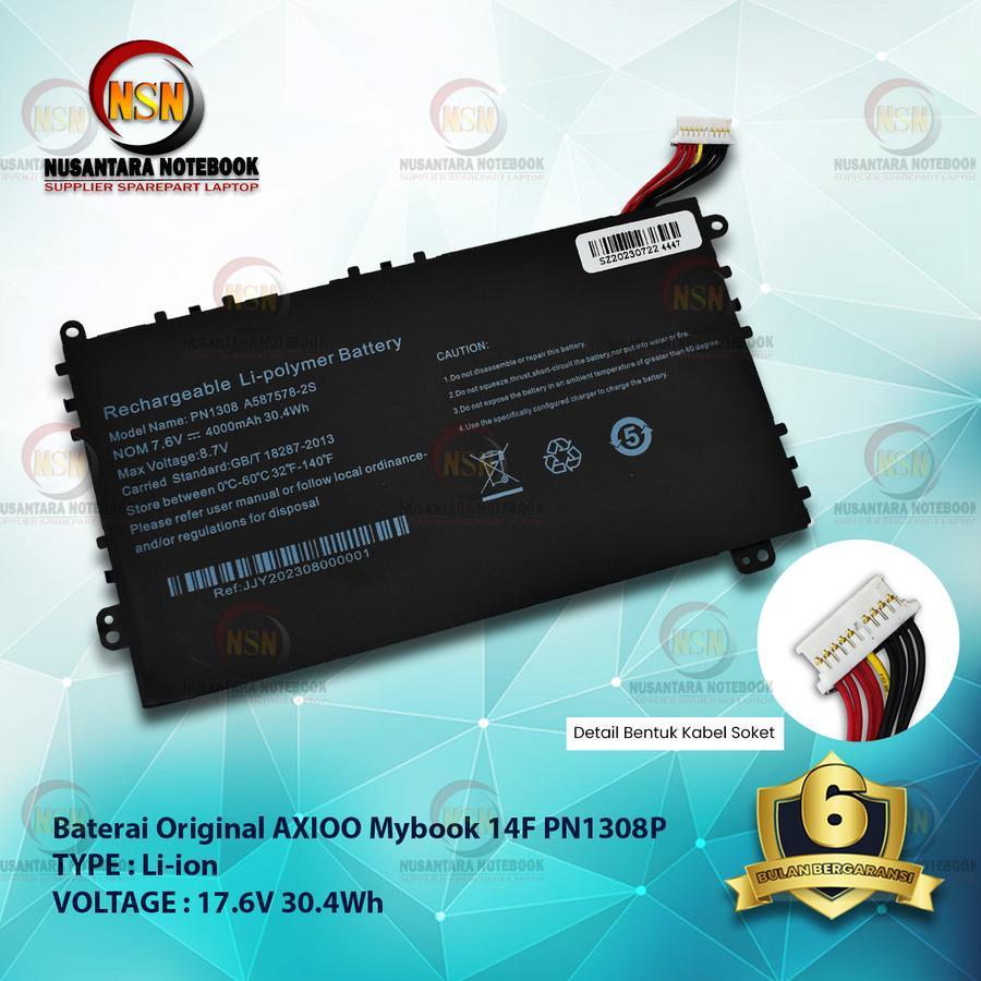 Baterai Axioo Mybook 14F PN1308P Series (Soket Kanan)-Original