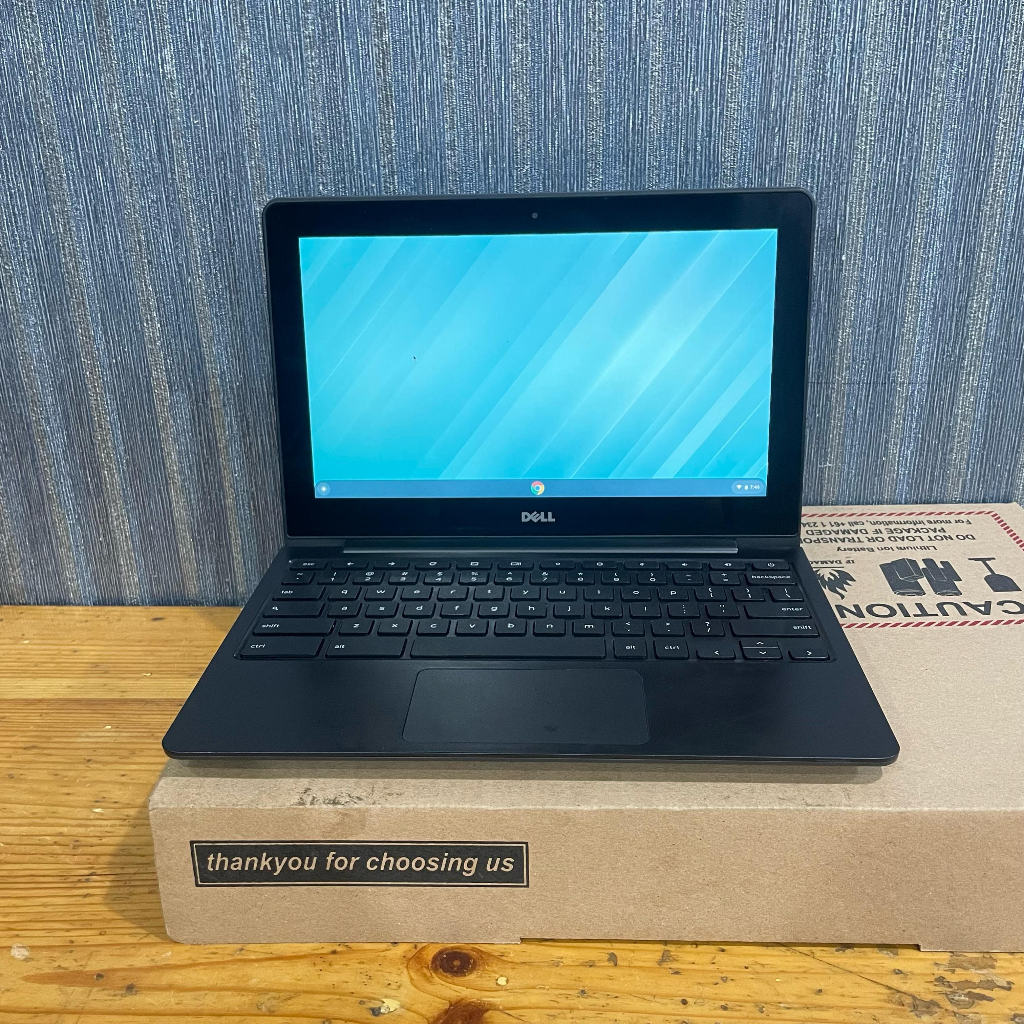 LAPTOP SECOND,Dell Chromebook 11 CB1C13, Lengkap, Black
