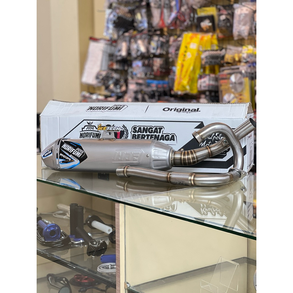 KNALPOT NORIFUMI WHOOPS CRF,KLX ORIGINAL NORIFUMI