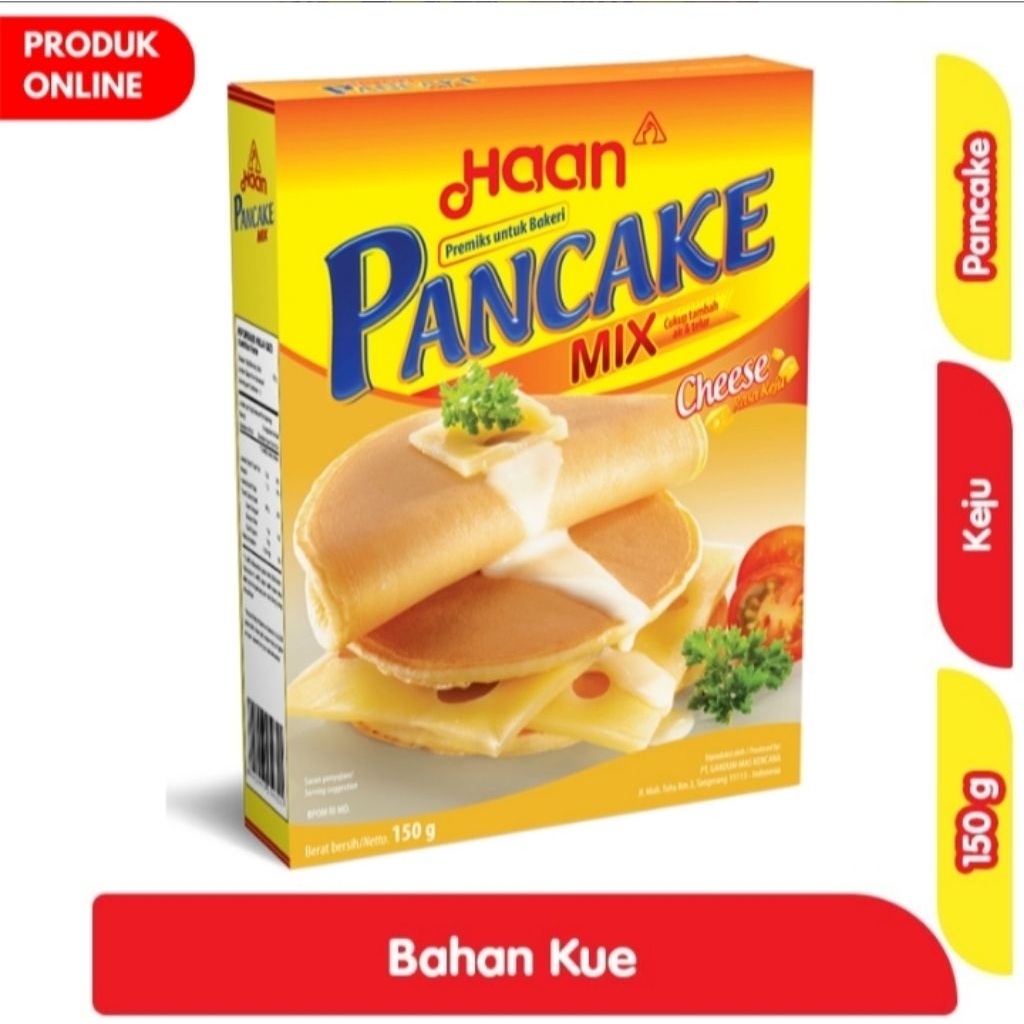 

Haan Pancake Mix Tepung Kue Keju Cheese 150 g