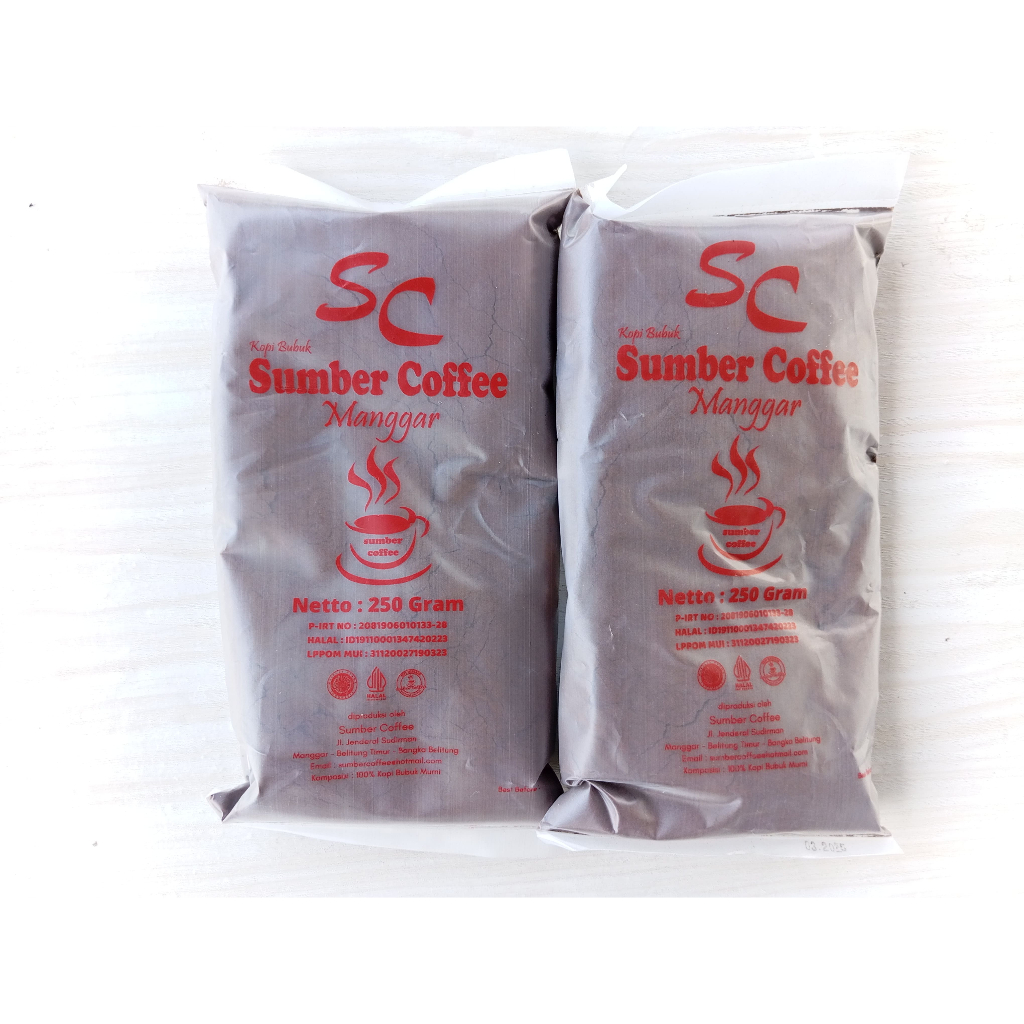 

100 % Original Asli Kopi Belitung / Kopi Belitung Asli "Sumber Coffee" 250 gram