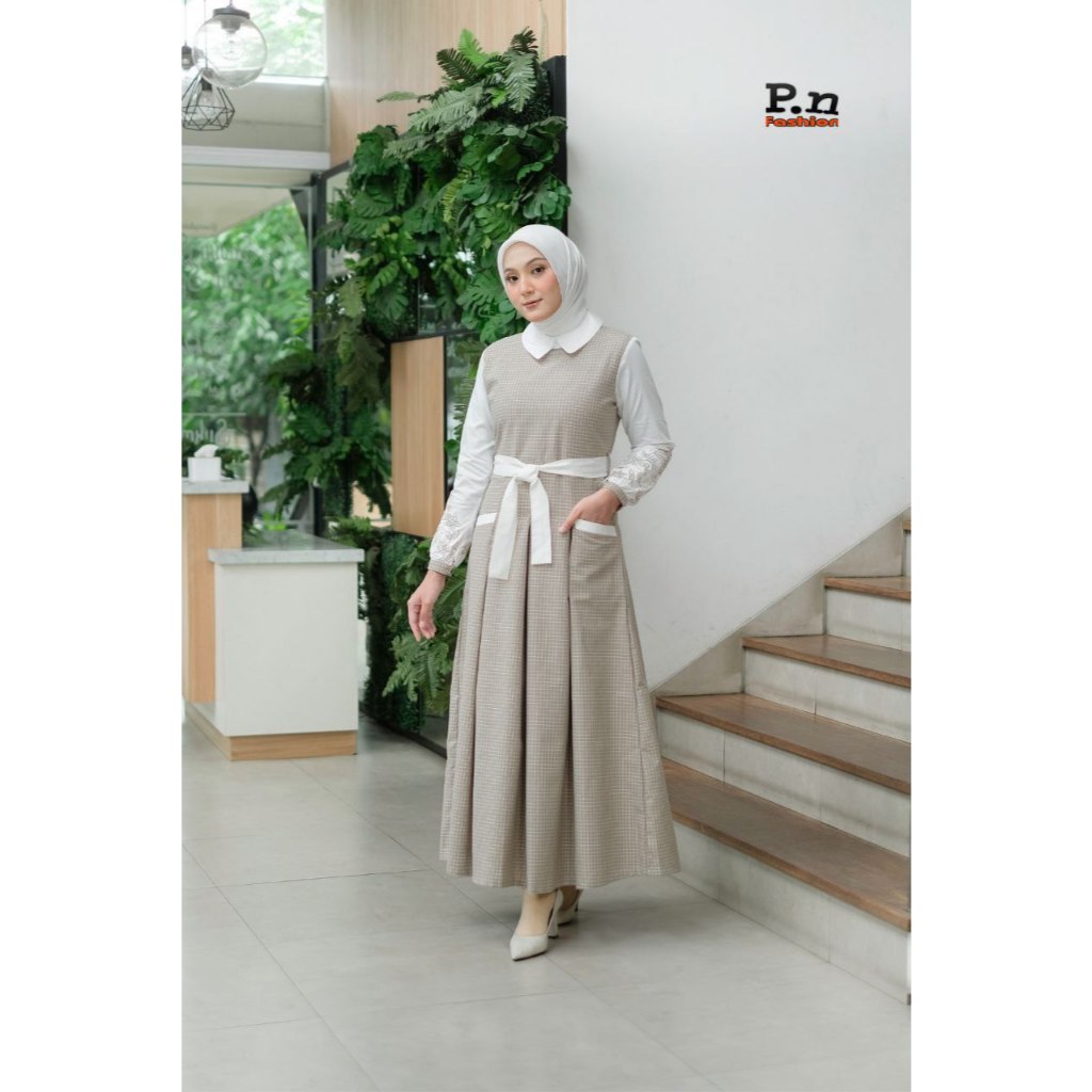 Dress wanita, fashion muslim, dress wanita, hijab dress, muslim wanita, dress busui, gamis mokka, ga