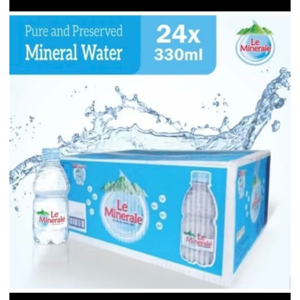 

Le minerale air minum kemasan botol 1karton isi 24botol