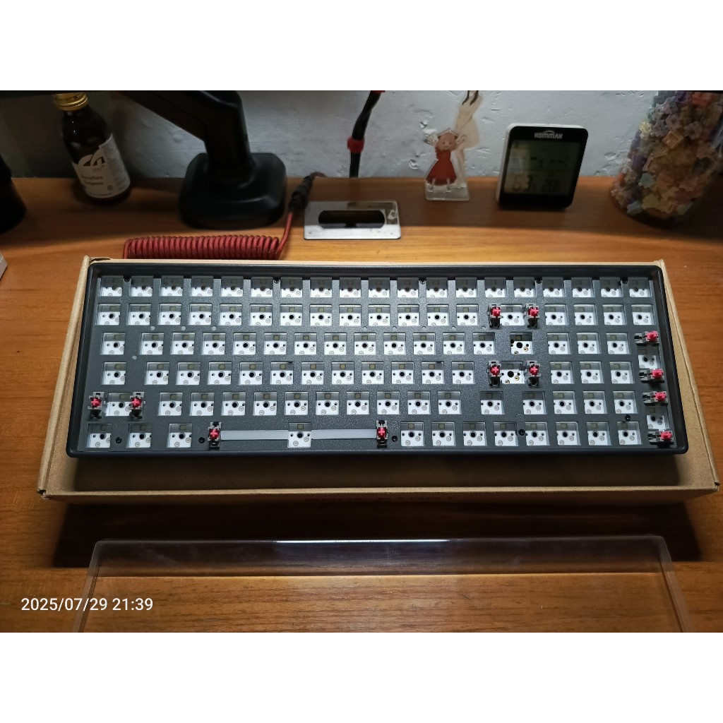 BAREBONE KIT CIY Novice 100 Keyboard Mechanical 96% Wireless Tri Connection Hotswap Type C
