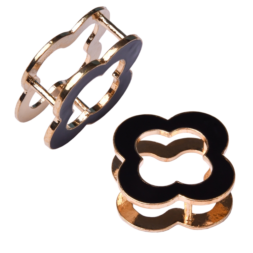 ring Hijab Cincin Jilbab Ring Scarf Premium Ring Jilbab Hitam Putih Aksesoris Kerudung Syal Fashion