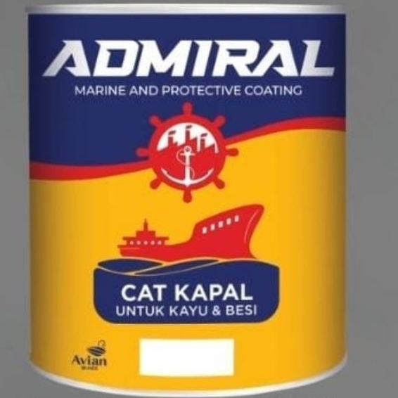 CAT ANTI FOULING CAT KAPAL PERAHU 1KG / ANTI KARANG LAMBUNG KAPAL ADMIRAL 1 LITER