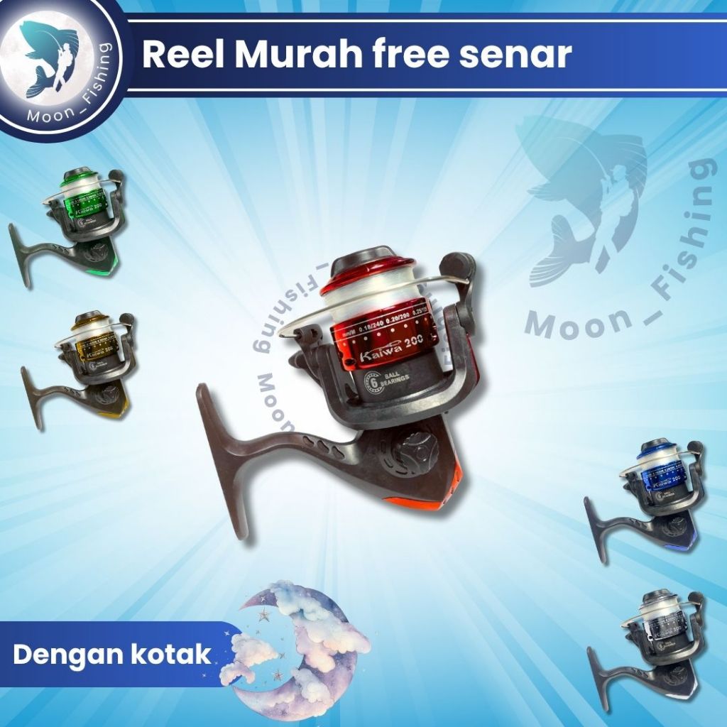 Reel Pancing Murah Spool Plastik 200