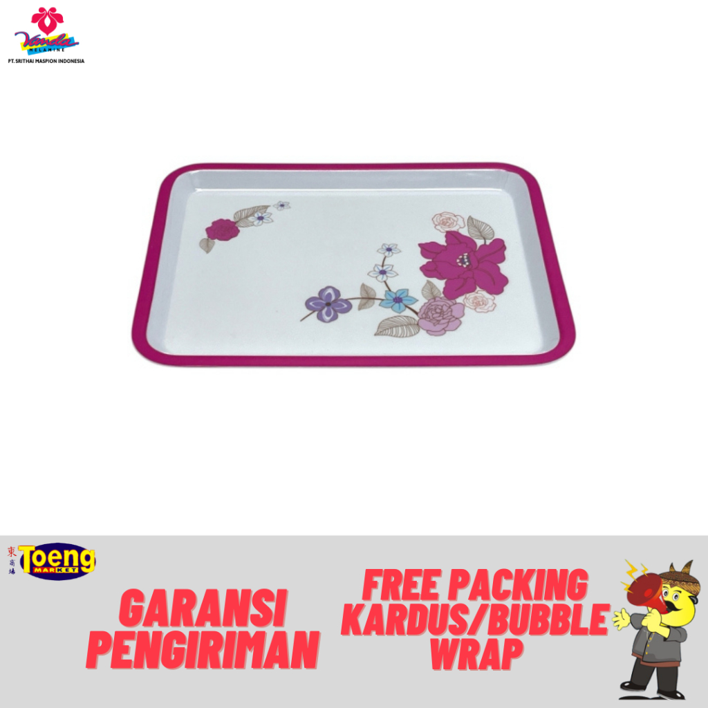 Nampan/Baki Melamine - NAMPAN/BAKI SL-13.5inch CATHERINE SRI Vanda