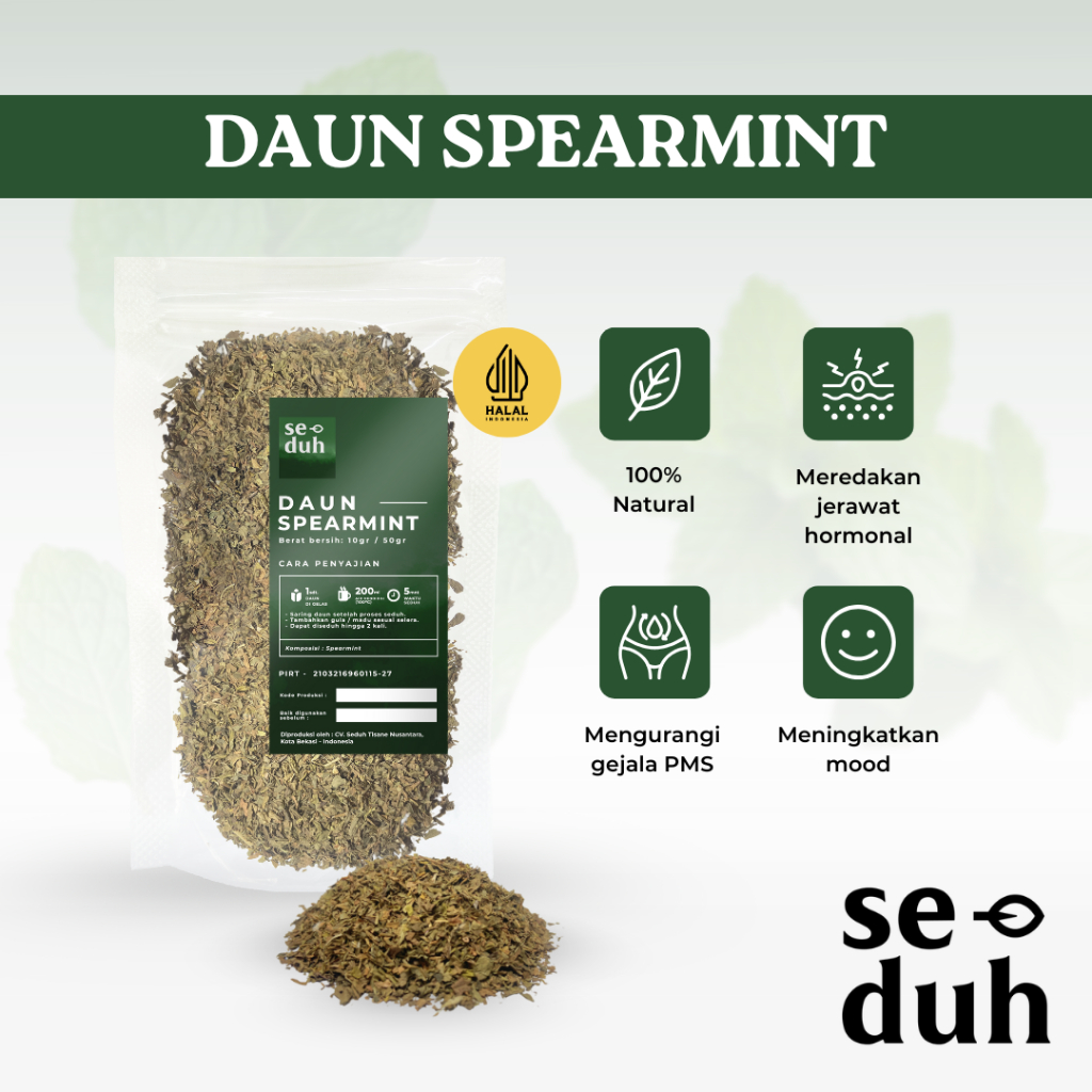 

Seduh Spearmint Tea / Teh Daun Spearmint / Herbal Leaf