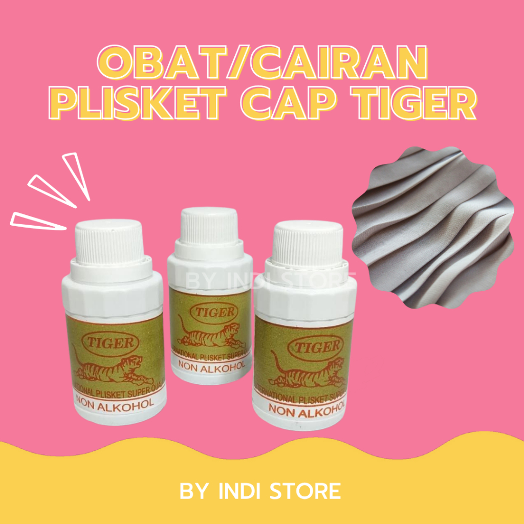[Ready Bandung] Obat Plisket Cap Tiger - Obat plisir baju - Obat lipat baju Obat Plisket