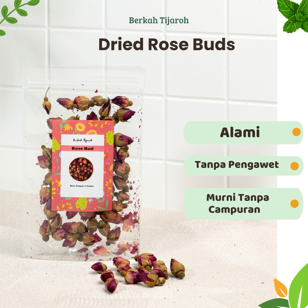 

Teh Bunga Mawar Kelopak Bunga Kering Dried Rose Petal