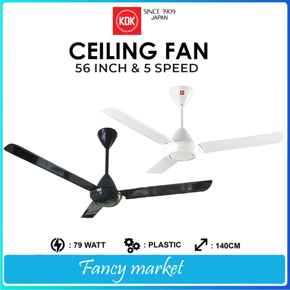 CEILING FAN KDK Kipas Plafon KDK Ceiling Fan 56 inch 5 Speed KDK WZ56P Putih (140cm)