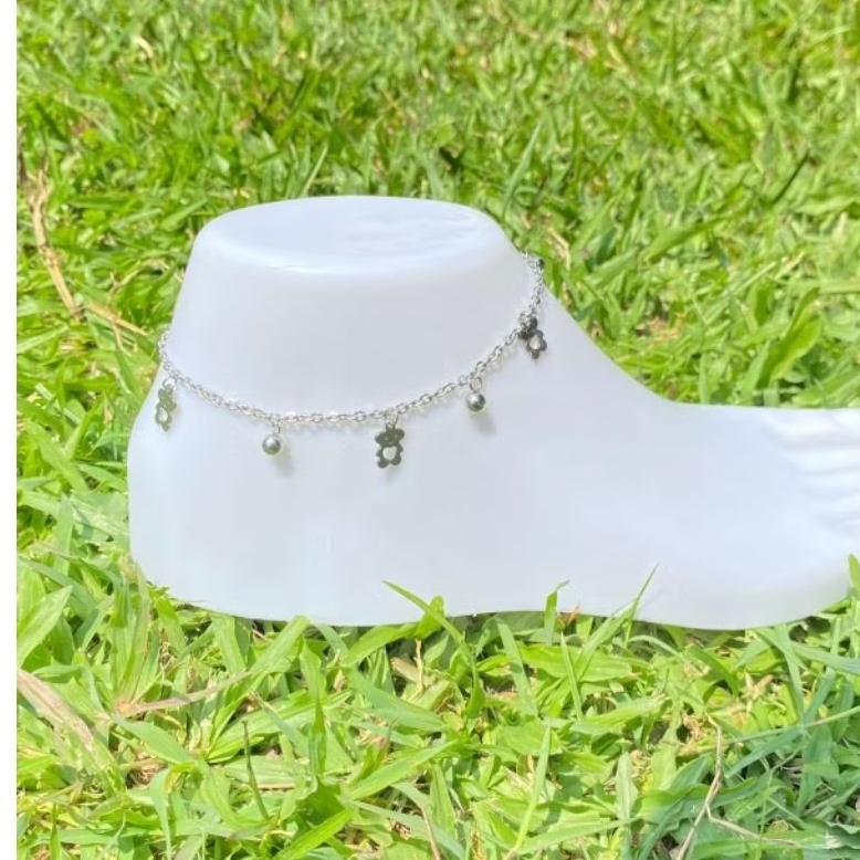 Gelang Kaki Titanium Gelang Kaki Wanita Gelang Kaki Anti Karat Gelang kaki mutiara