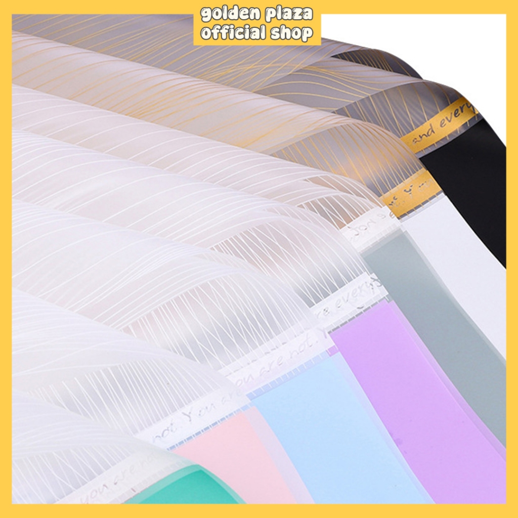 

Kertas Buket Bunga Cellophane Twotone Flower Wrapping Transparan Dua Warna Florist KB6066