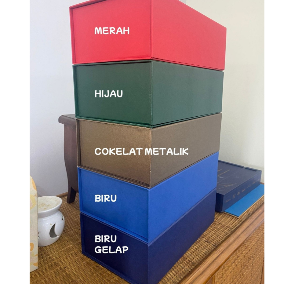 

[24.5x14.5x7.5cm] Box Hampers/Gift Box/Kotak Kado/Premium Eksklusif - Persegi Panjang dengan Magnet