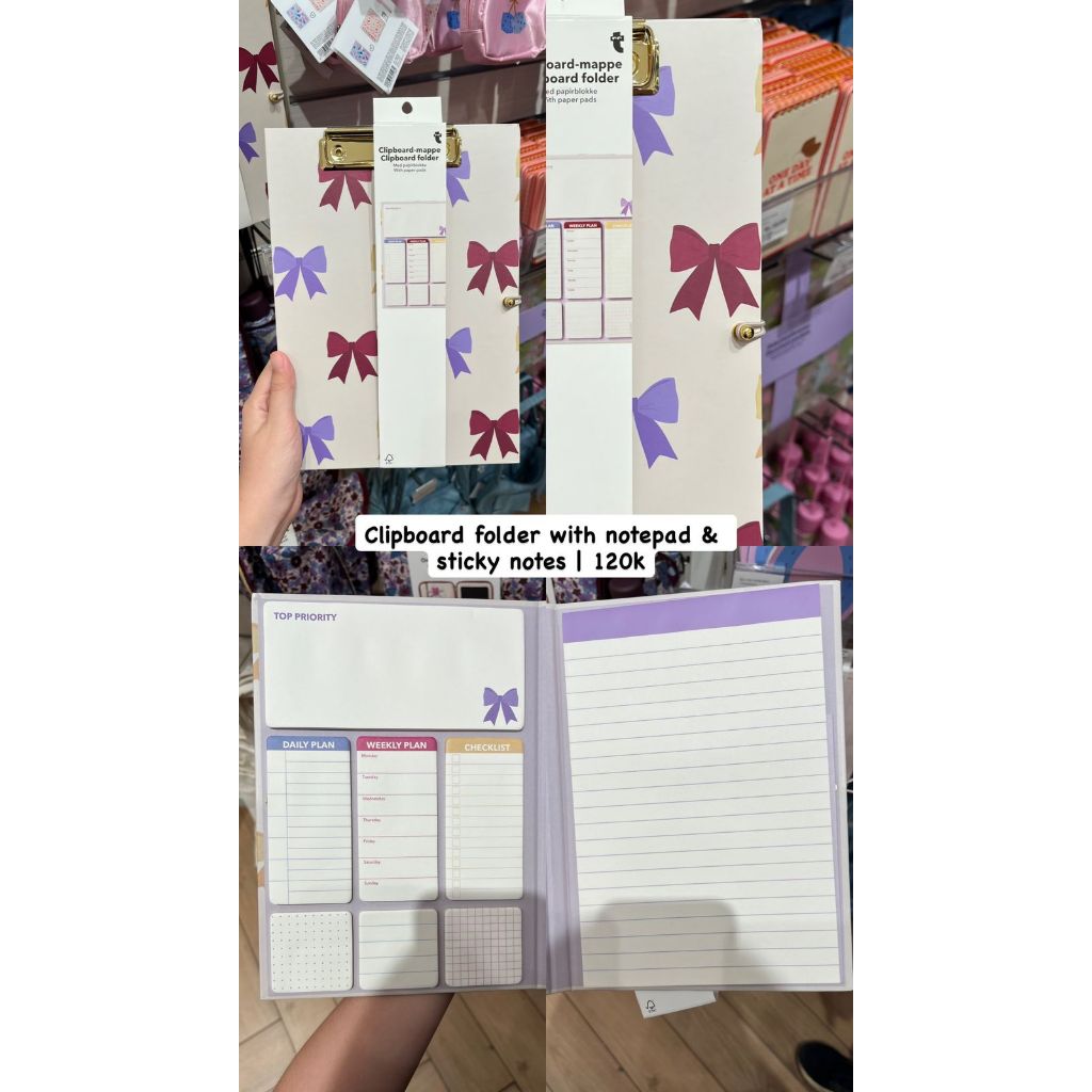 

Jastip Flying Tiger By Lutido | Clipboard Foolder With Notepad and Sticky Notes Set