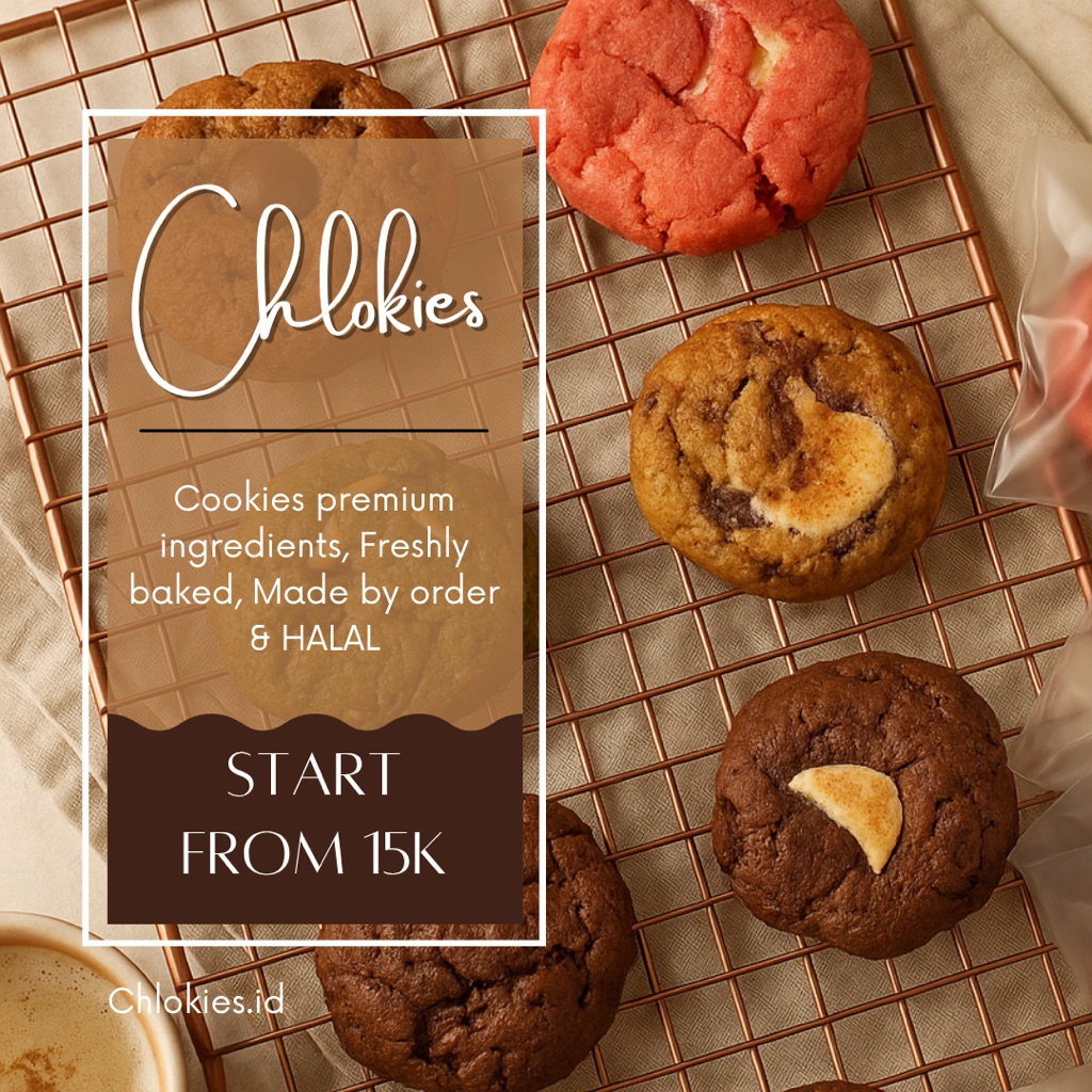 

CHLOKIES - Soft cookies premium ingredients | Freshly baked | Made by order | kekinian viral