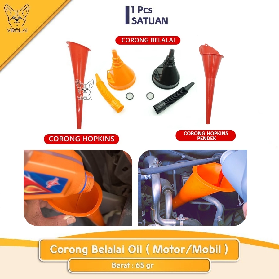 Corong Belalai Oil 145 mm / Corong Hopkins Oli Model Panjang