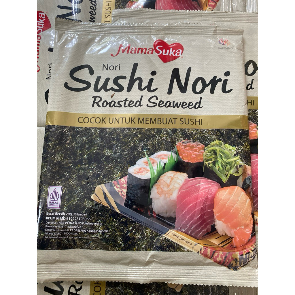 

NORI SUSHI MAMASUKA ISI 10 lembar