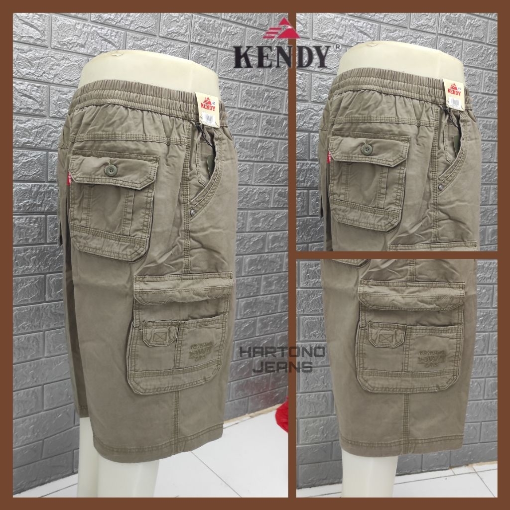 KENDY size 40-44 CELANA CARGO PINGGANG KARET PRIA / CELANA 7/8 CARGO PINGGANG KARET KENDY / CELANA 7
