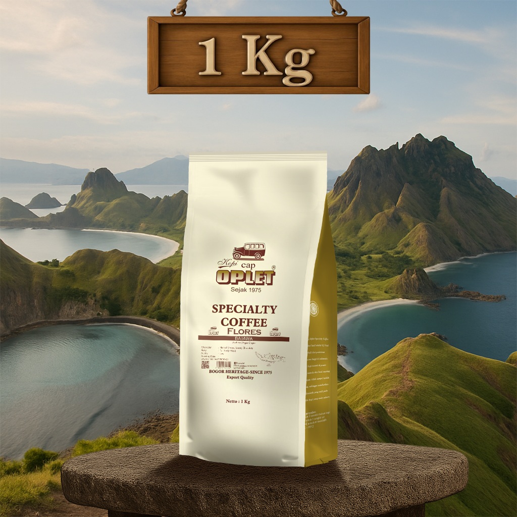 

KOPI OPLET SPECIALTY COFFEE - FLORES BAJAWA (ARABIKA) - 1kg