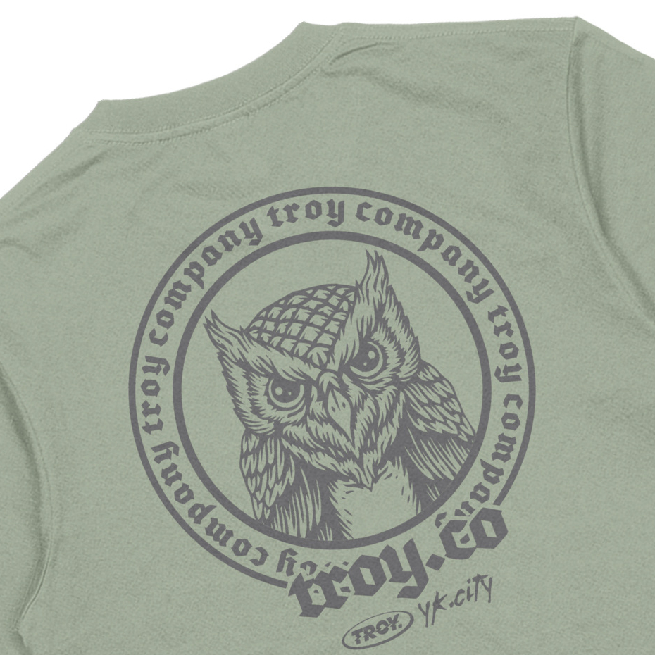 Troy Company Tshirt Sage Green Wise Guard - Kaos Lengan Pendek Kaos Hijau Sage MTD 3199
