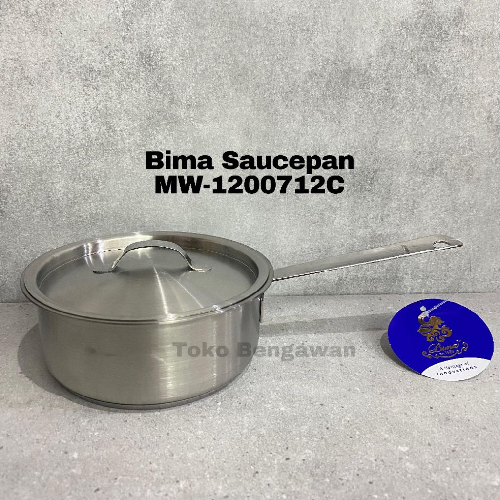 Bima Morganware Saucepan MW-1200712C SUS 304 Ukuran 12x5cm Panci Mini Panci Stainless High Quality