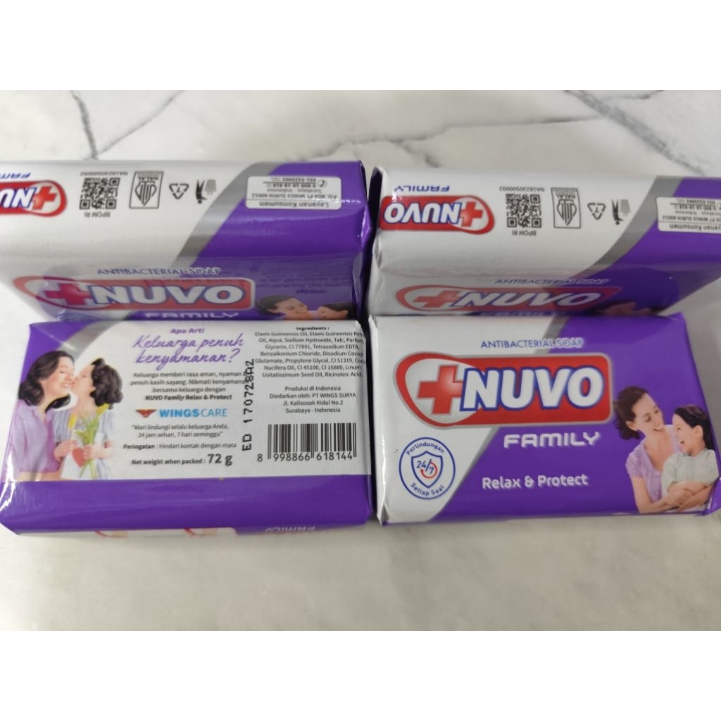 Nuvo Sabun Batang Relax 72gr – Menenangkan & Menjaga Kebersihan Kulit