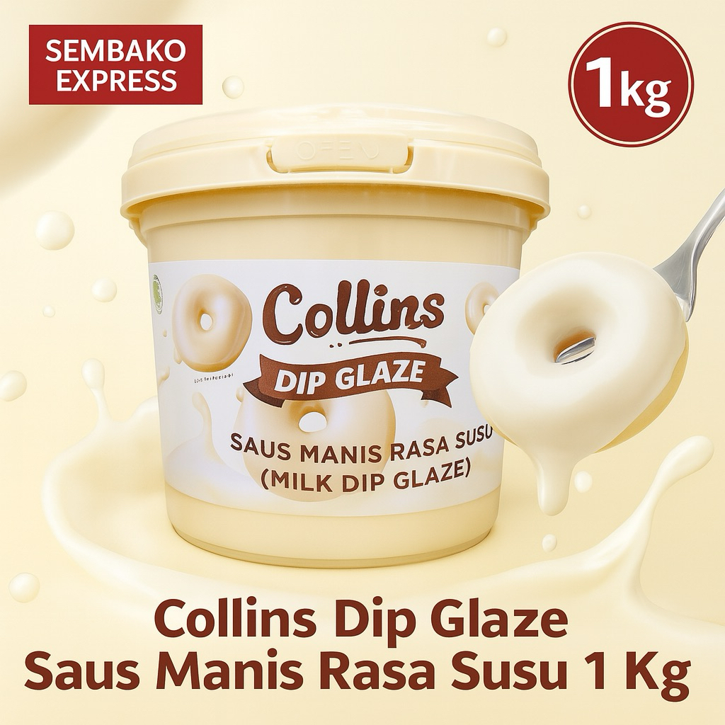

Collins Dip Glaze Susu 1 Kg – Saus Manis Rasa Susu Lembut dan Creamy