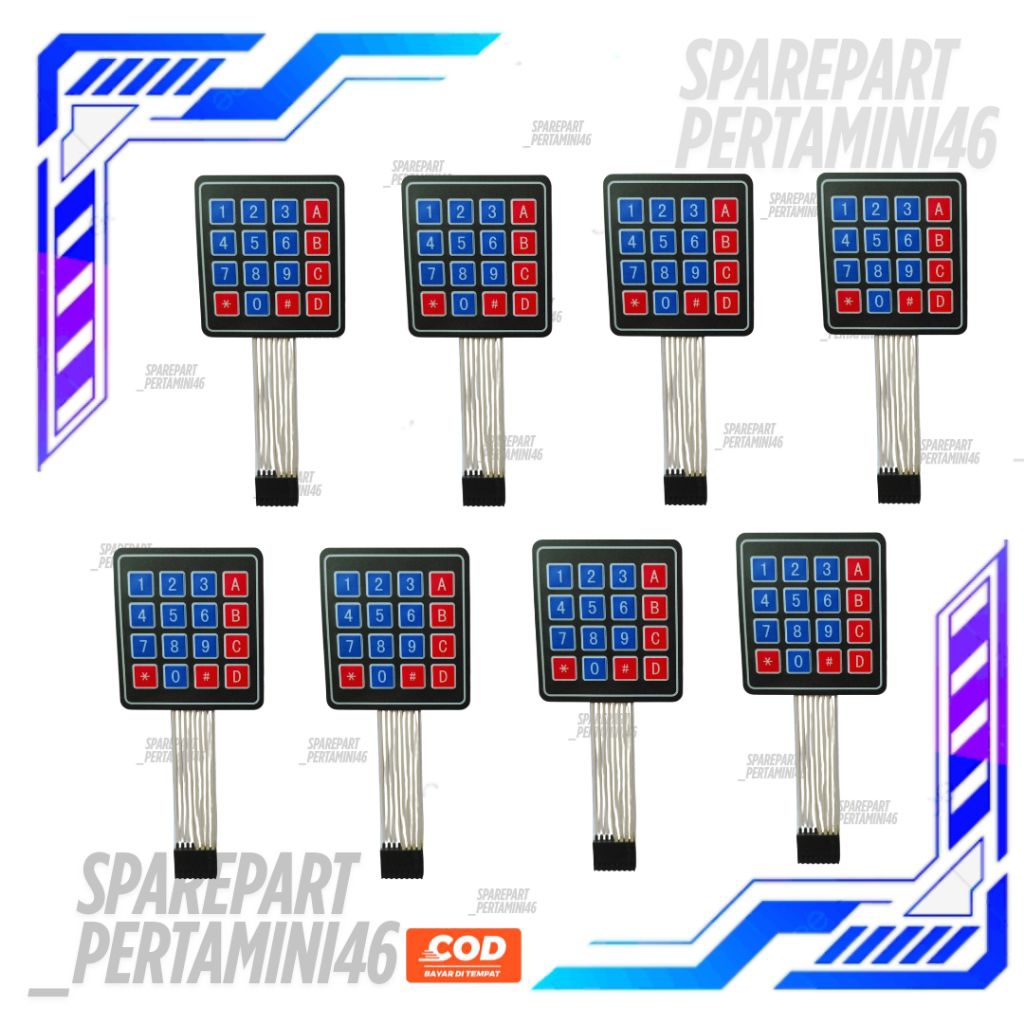 Tombol Keypad Pom Mini Digital Original