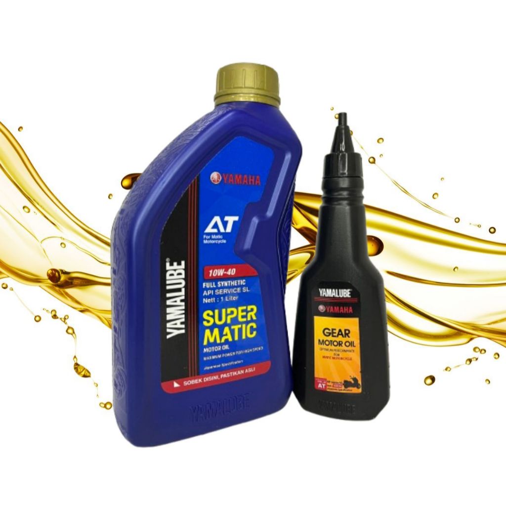 PAKET HEMAT OLI YAMALUBE SUPER MATIC 1L + OLI GARDAN YAMALUBE 150ml / OLI YAMALUBE SUPER MATIC