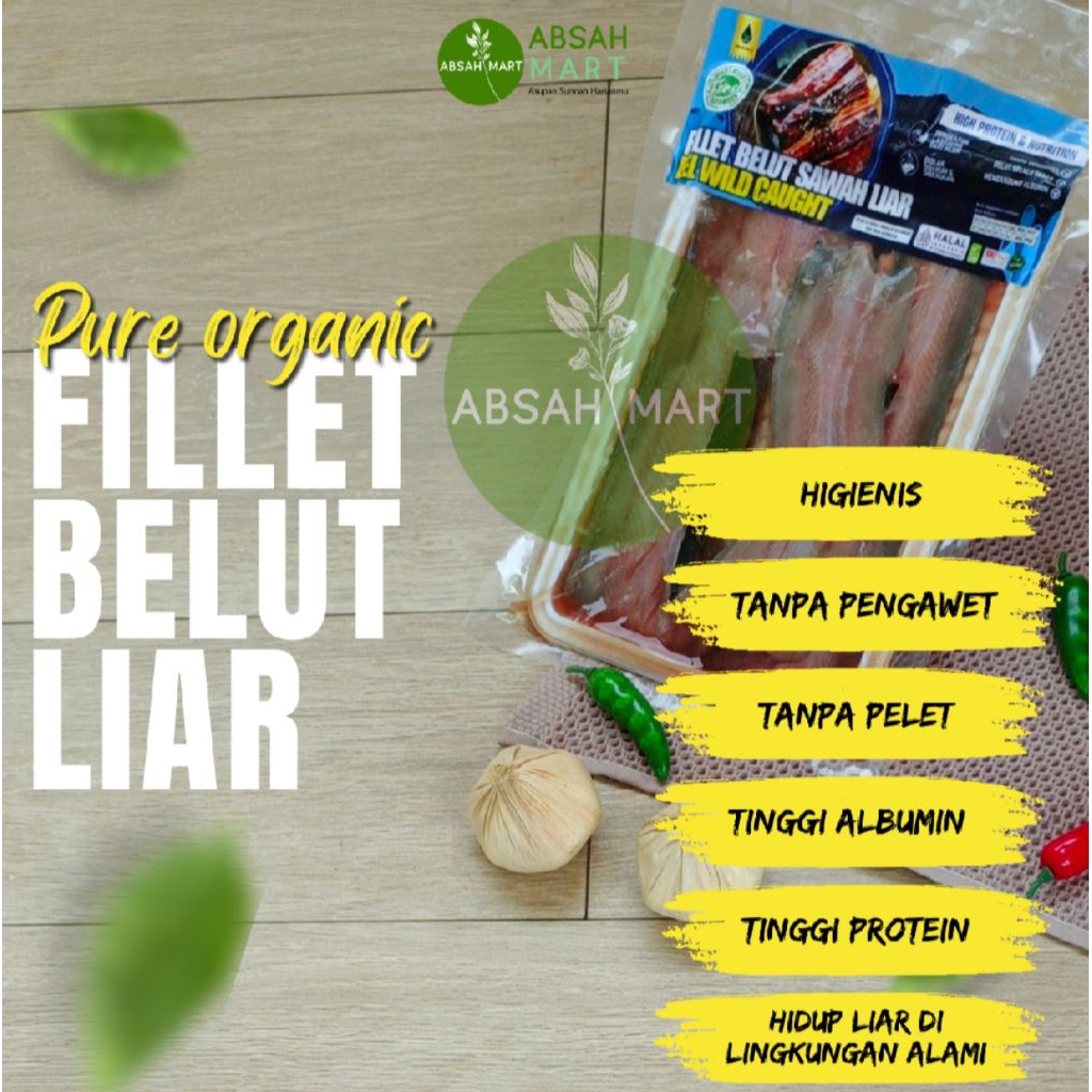 

Fillet Belut Sawah 250gr by Pure Organic